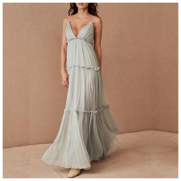 Anthropologie BHLDN Amandine dress in Aqua - Picture 4 of 4